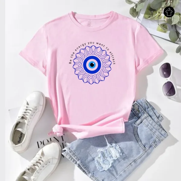 evil eye printed t-shirt