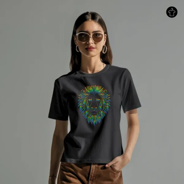 Colorful women's graphic t-shirt