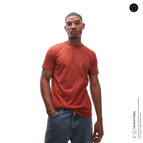 plain cotton t-shirt for men