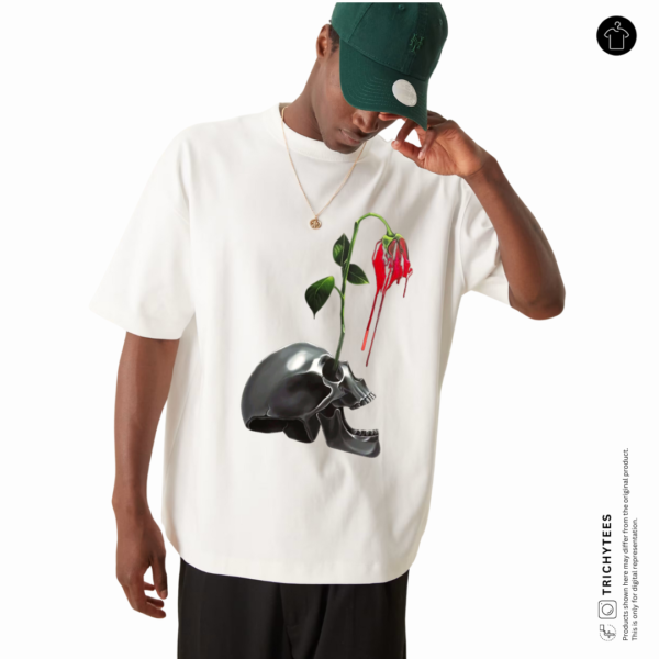 Skull Roses Oversized T-Shirt