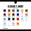 Classic T-Shirt Color Chart