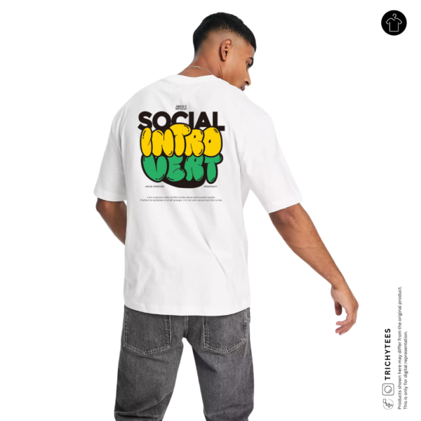 Unisex social introvert graphic T-shirt