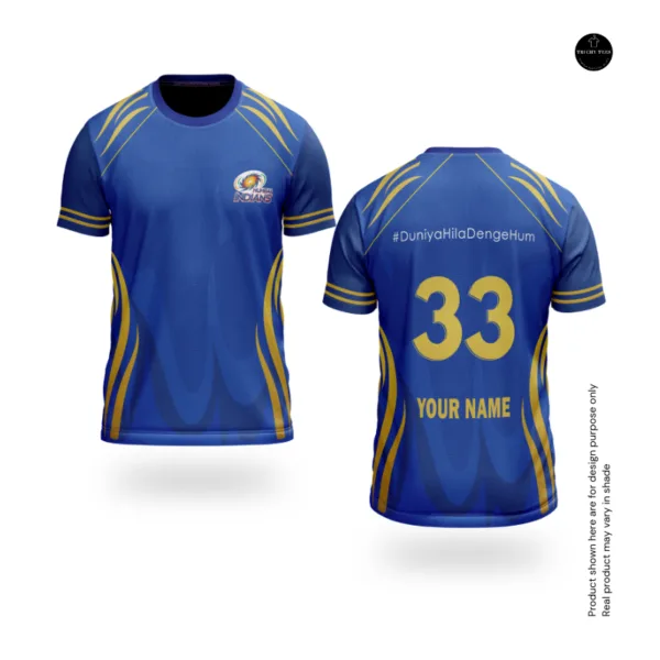 Mumbai Indians Custom Printed Jersey Online